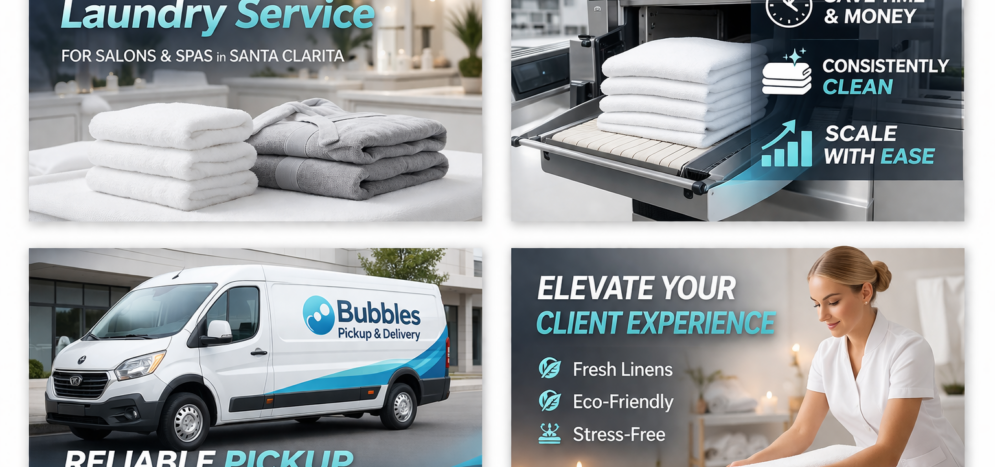 Commercial laundry service for salons & spas